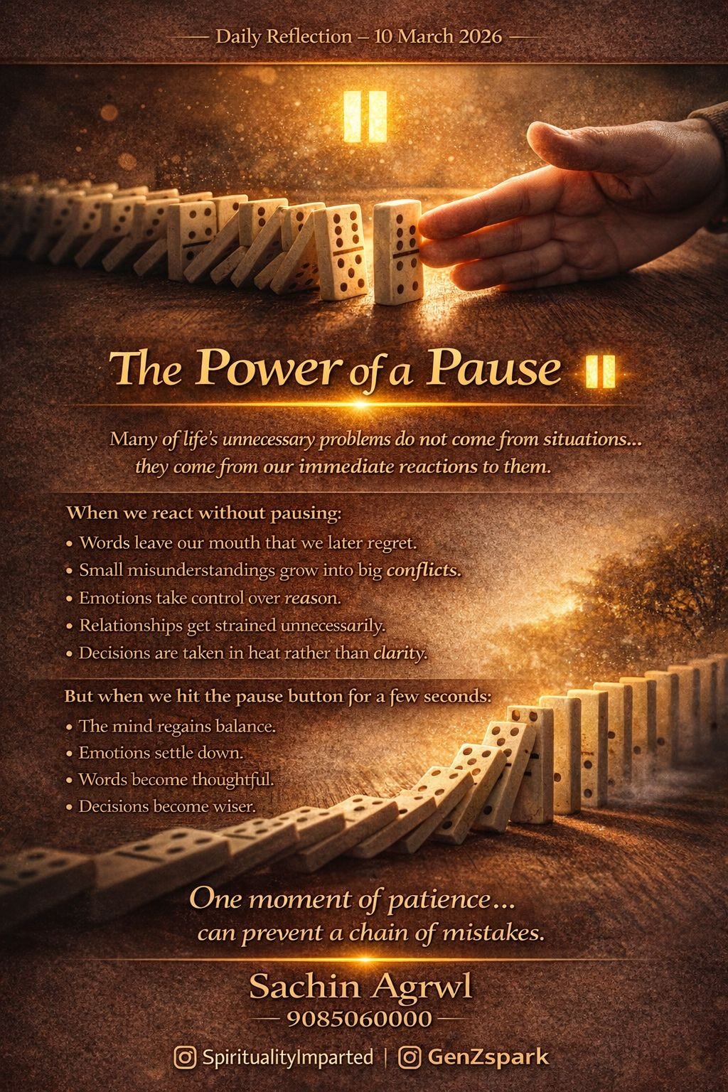 THE POWER OF PAUSE