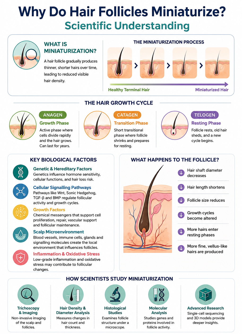 Why Hair Follicles Miniaturize? Scientific Understanding
