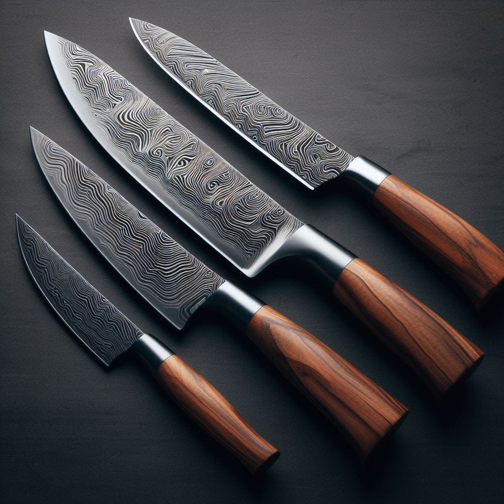 Professional Knife Set  Nine Knives Set For Chef's - Fusion Layers