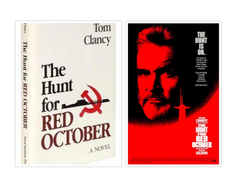 Book v Movie: The Hunt for Red October, by Jim Cherry