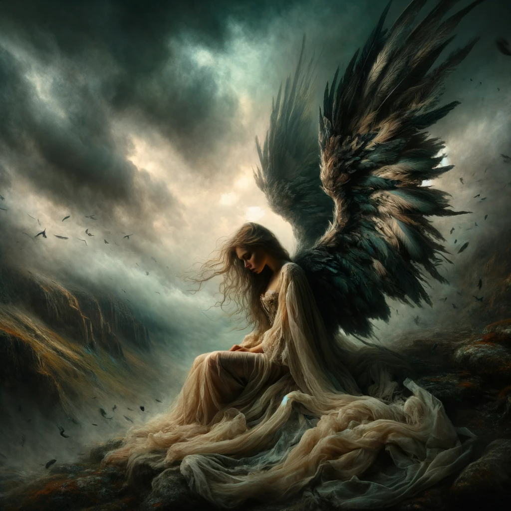 Are We Fallen Angels?. Fallen Angel-Art created by author.