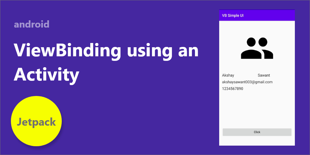 View Binding using Activity Kotlin Mumbai