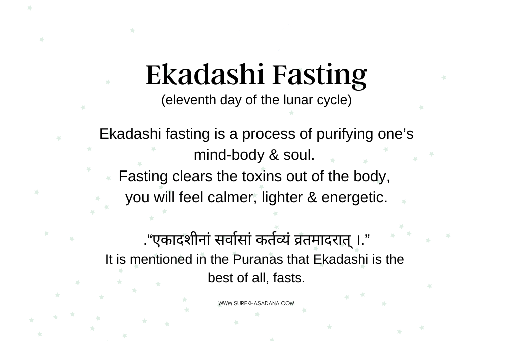 EKADASHI FASTING. Ekadashi fasting is about Spiritual… by Dhivya