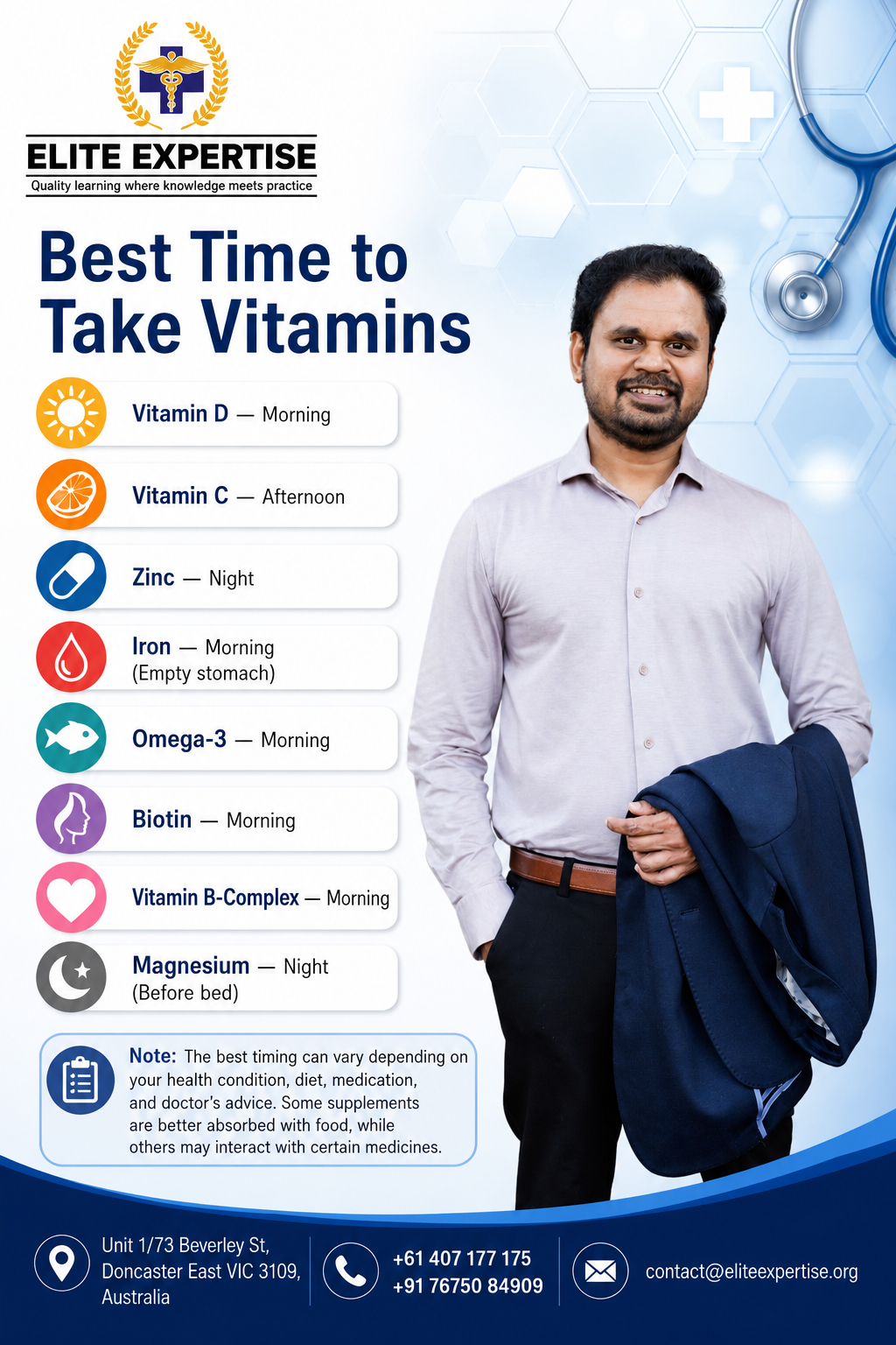 Are You Taking Your Vitamins at the Right Time?