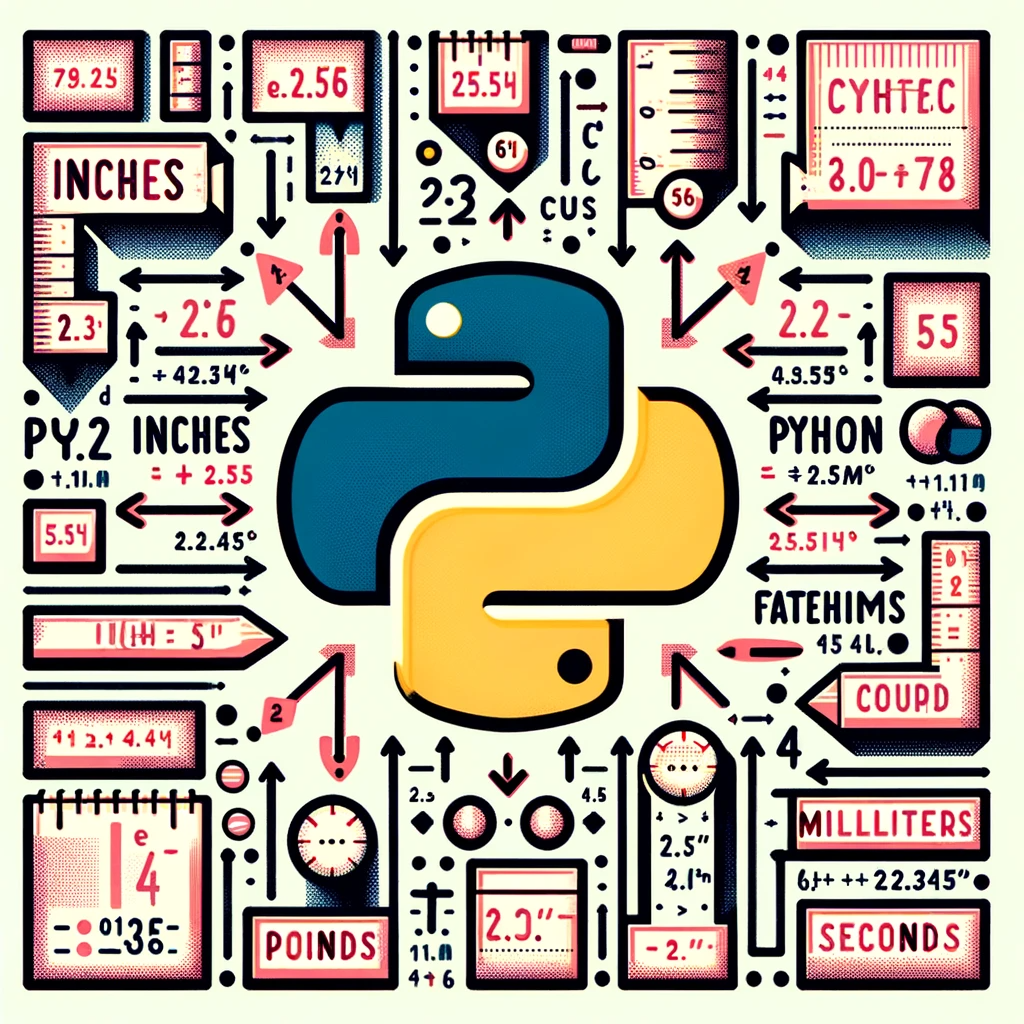 Python — Converts between different units of measurement (e.g. inches