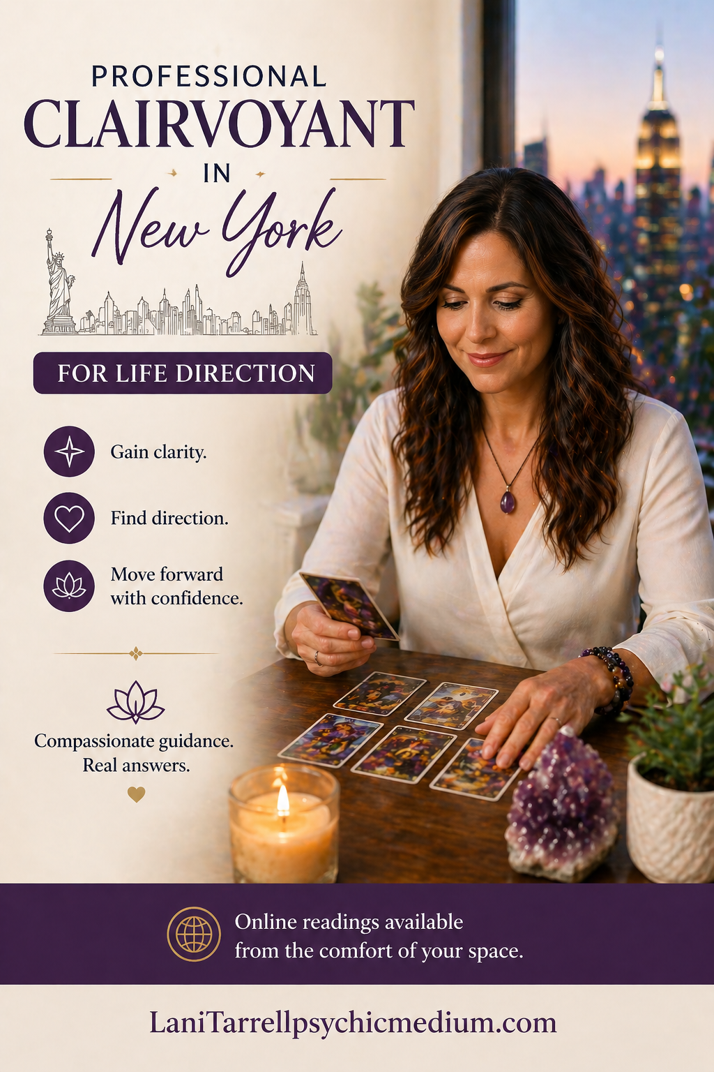 Professional Clairvoyant in New York for Life Direction