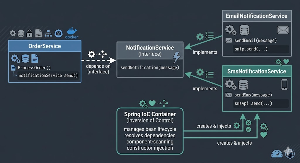 Loose Coupling in Spring: Why Your Code Shouldn’t Know Who It’s Talking ...