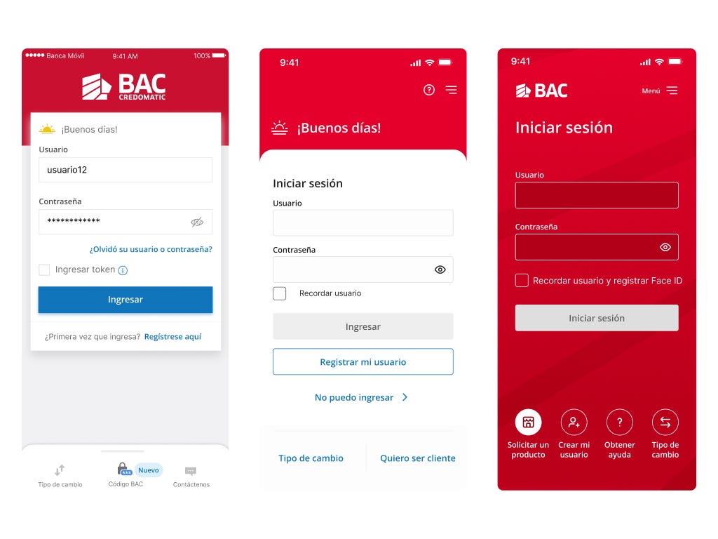 Old App > MVP > Login 2.0. Three phases tomake authentication feel like trust.