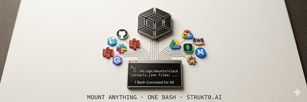 Mirage: The Virtual Filesystem That Lets AI Agents Talk to Every Backend Using Only Bash