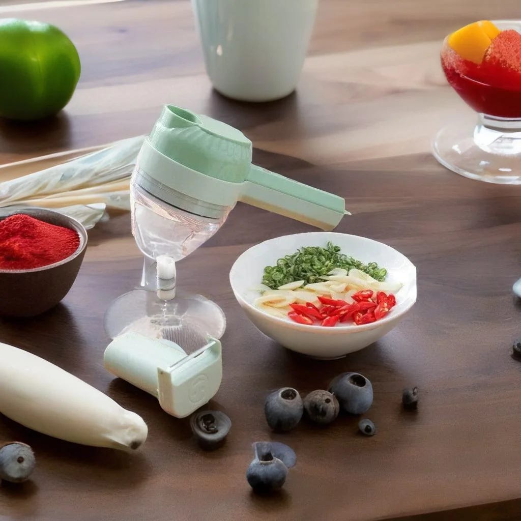 The Ultimate Guide to Handheld Vegetable Slicer, 4-in-1 Veggie Chopper, by Chefio.co, Nov, 2023