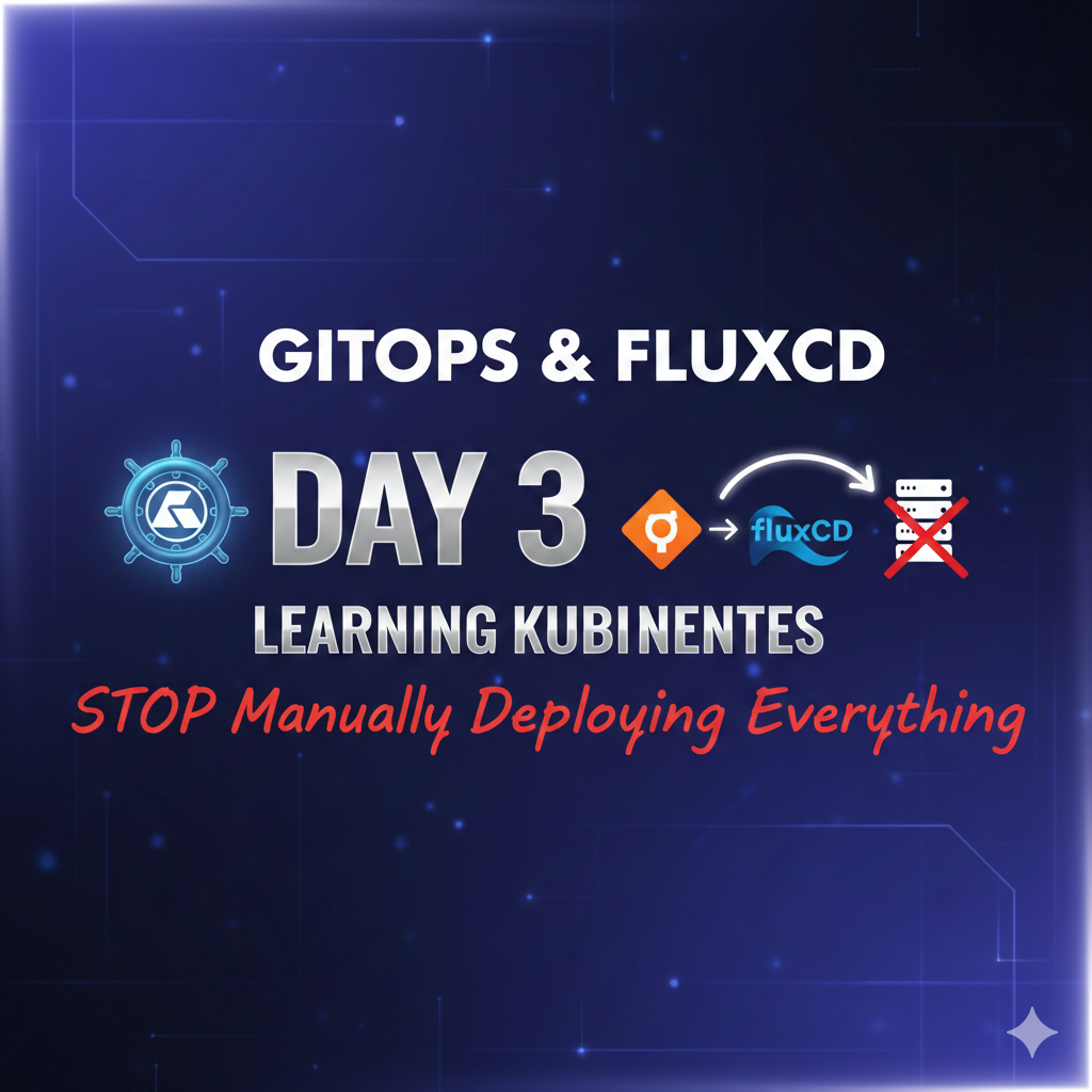 Day 3 of Learning Kubernetes: GitOps and FluxCD — Stop Manually Deploying Everything