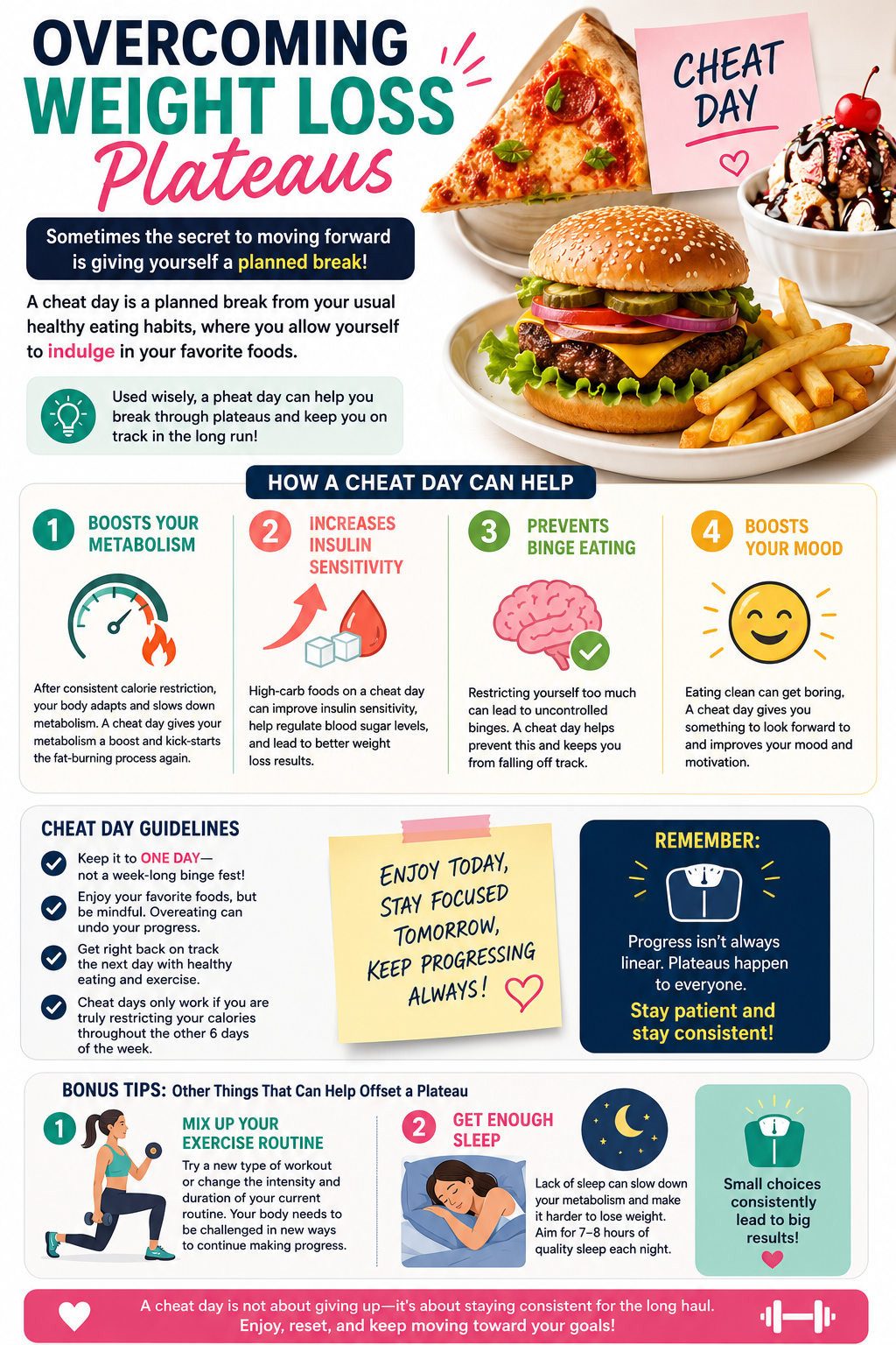 Overcoming Weight Loss Plateaus: How a Cheat Day Can Help