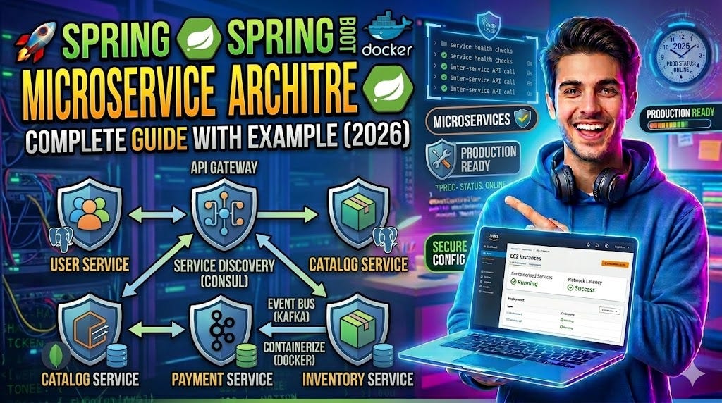 🚀 Spring Boot Microservices Architecture — Complete Guide with Example ...