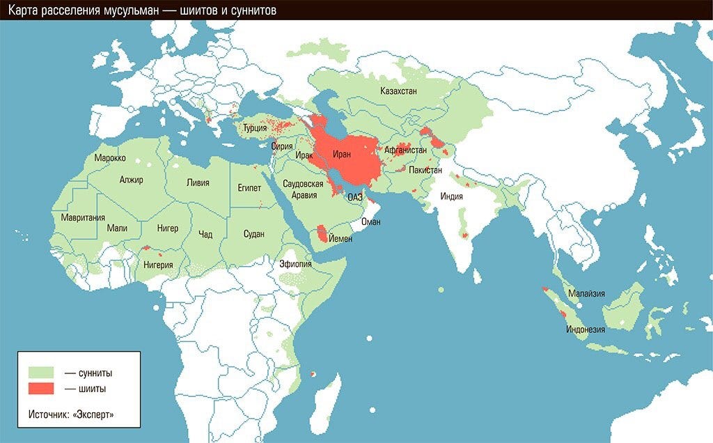 Sunnis and shiites are the two main branches of islam by vladimir 
