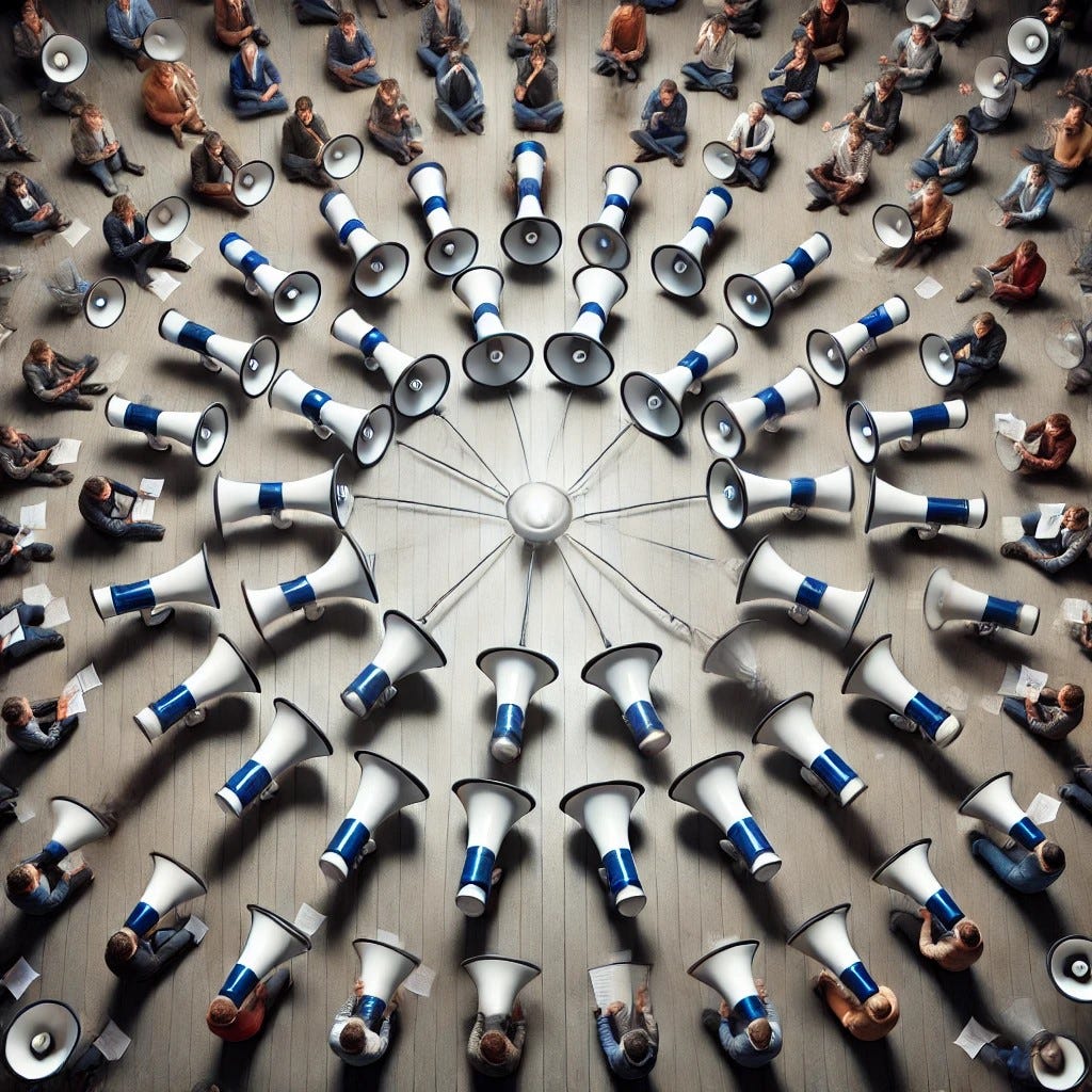 Echo Chamber This image was created using an AI image creation program.