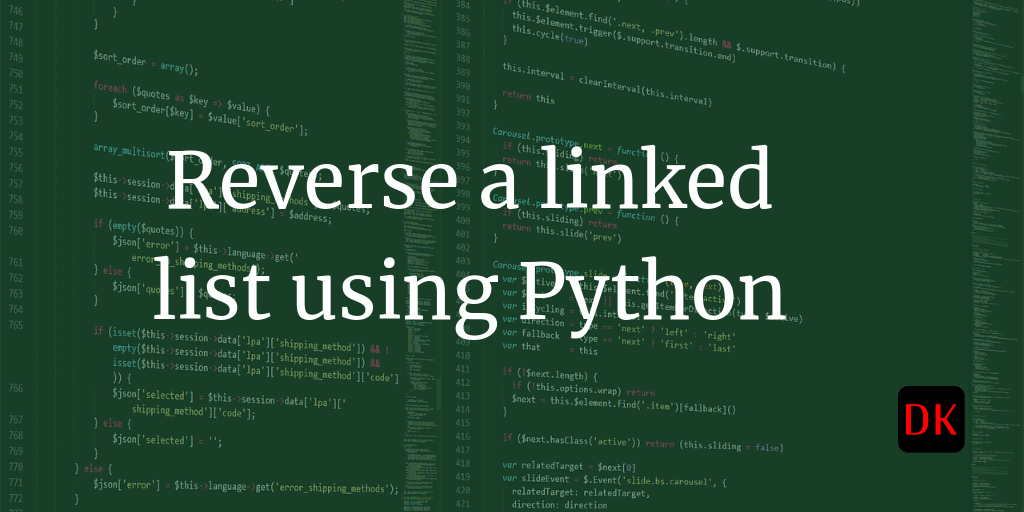 Reverse a linked list without additional datastructures using python ...