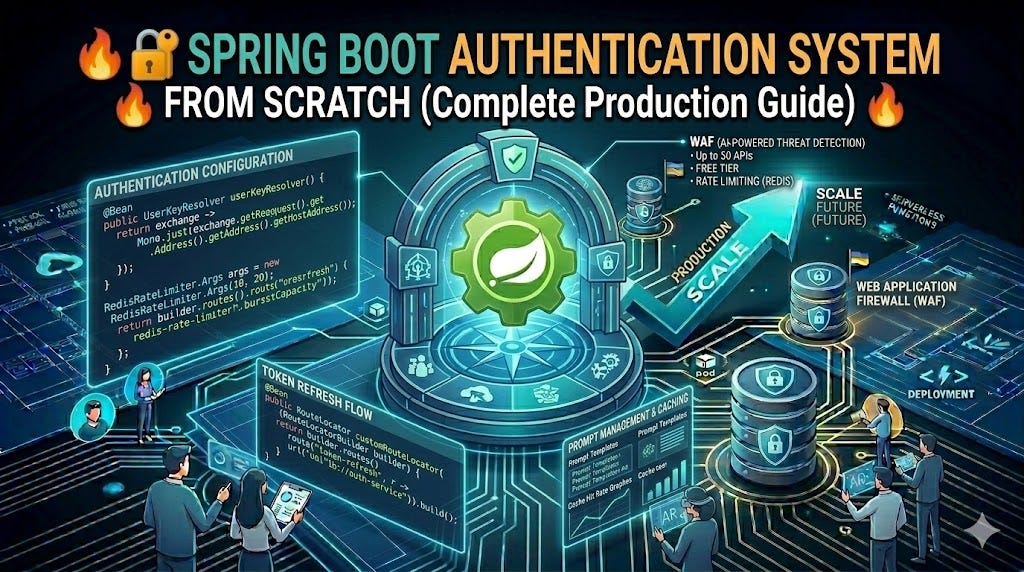 🔐 Spring Boot Authentication System from Scratch (Complete Production ...