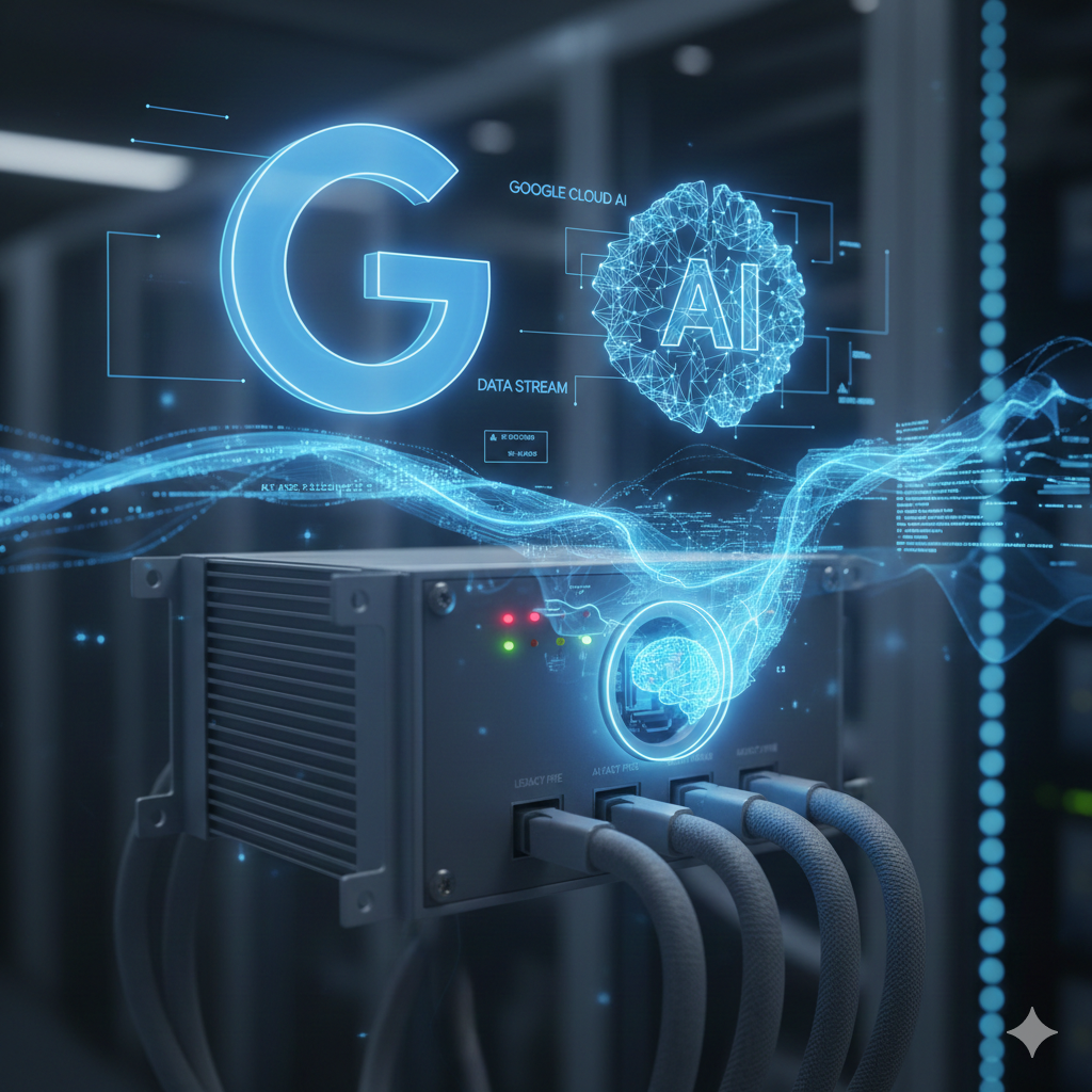 Figura 6. Representación de la IA de Google en la Nube (Generada con Gemini Nano Banana)