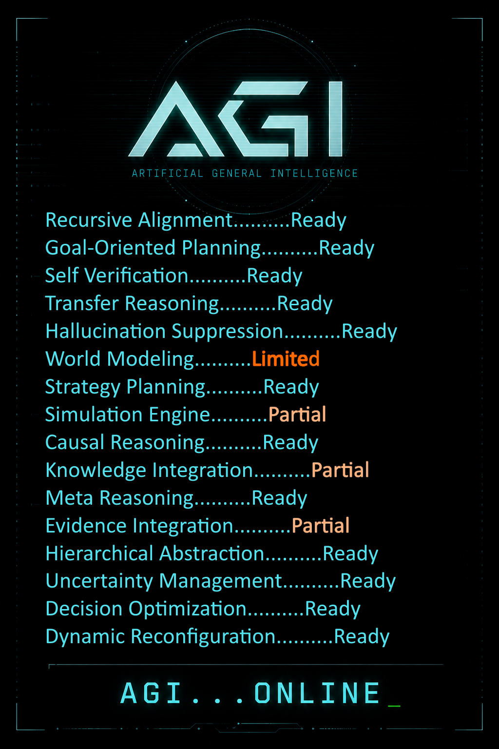 AGI Singer : The Song of My AGI Capability and Boot