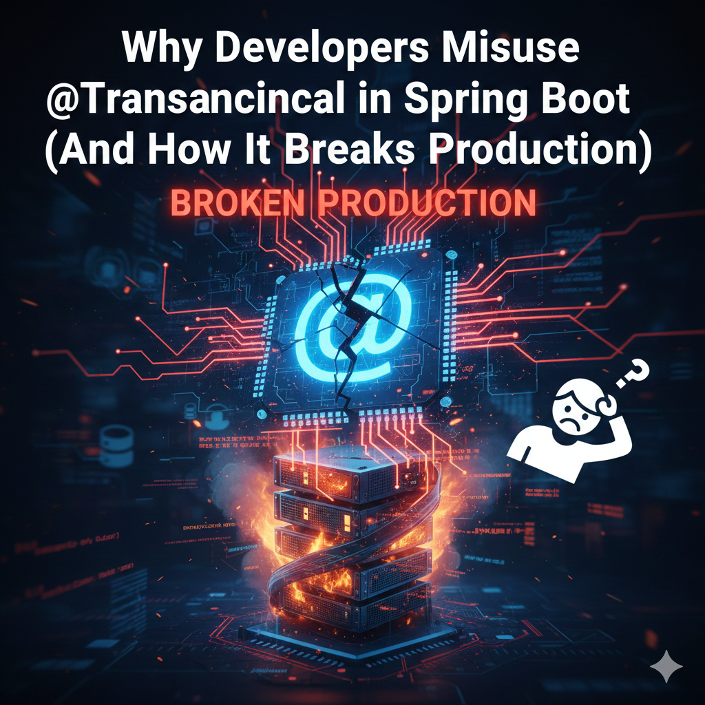 Why Developers Misuse @Transactional in Spring Boot (And How It Breaks Production)