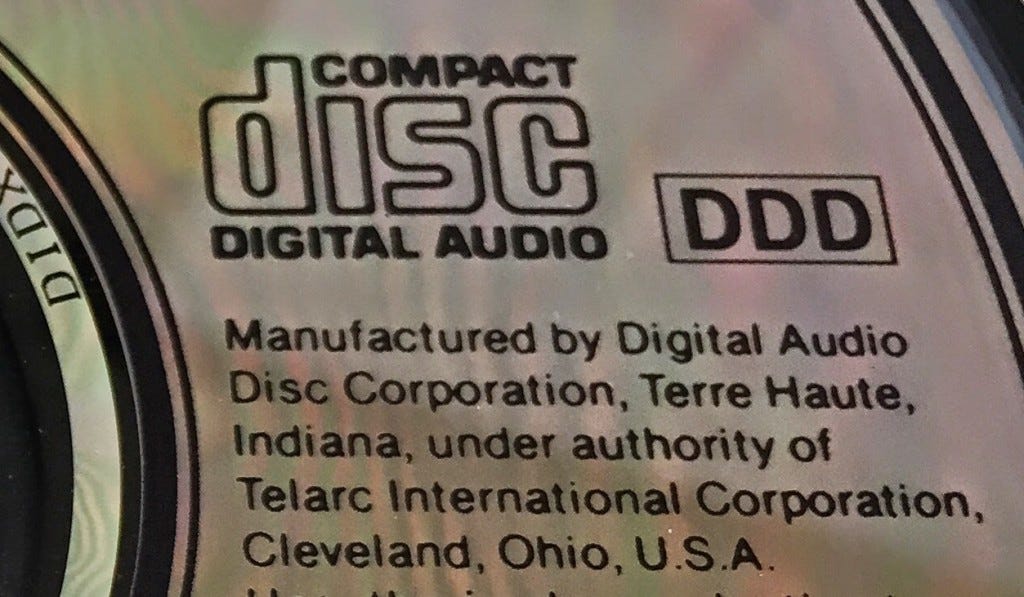 DDD. Back in the 80's, as the Compact Disc… | by Yoav A.R. | Medium