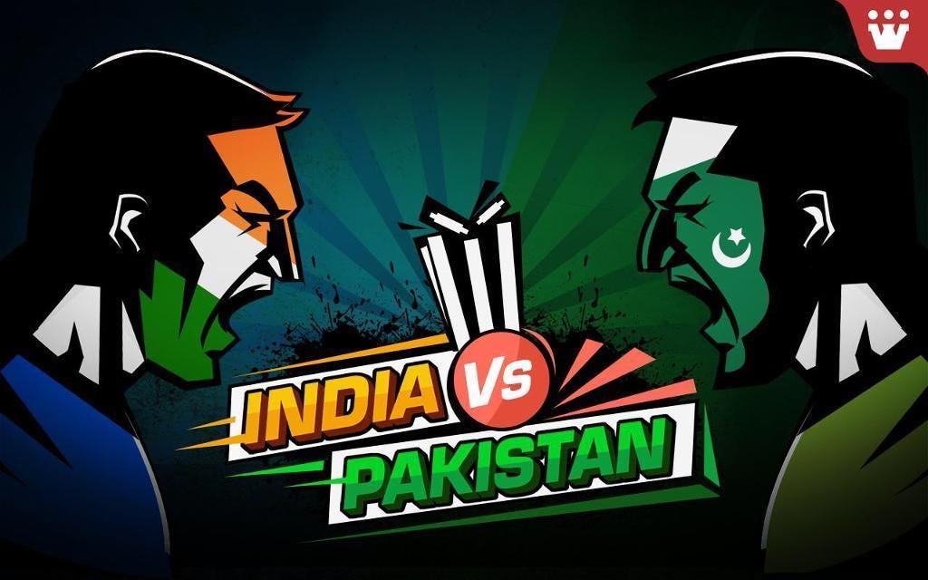 India vs Pakistan — a rivalry. Not a war, but a cricket match by