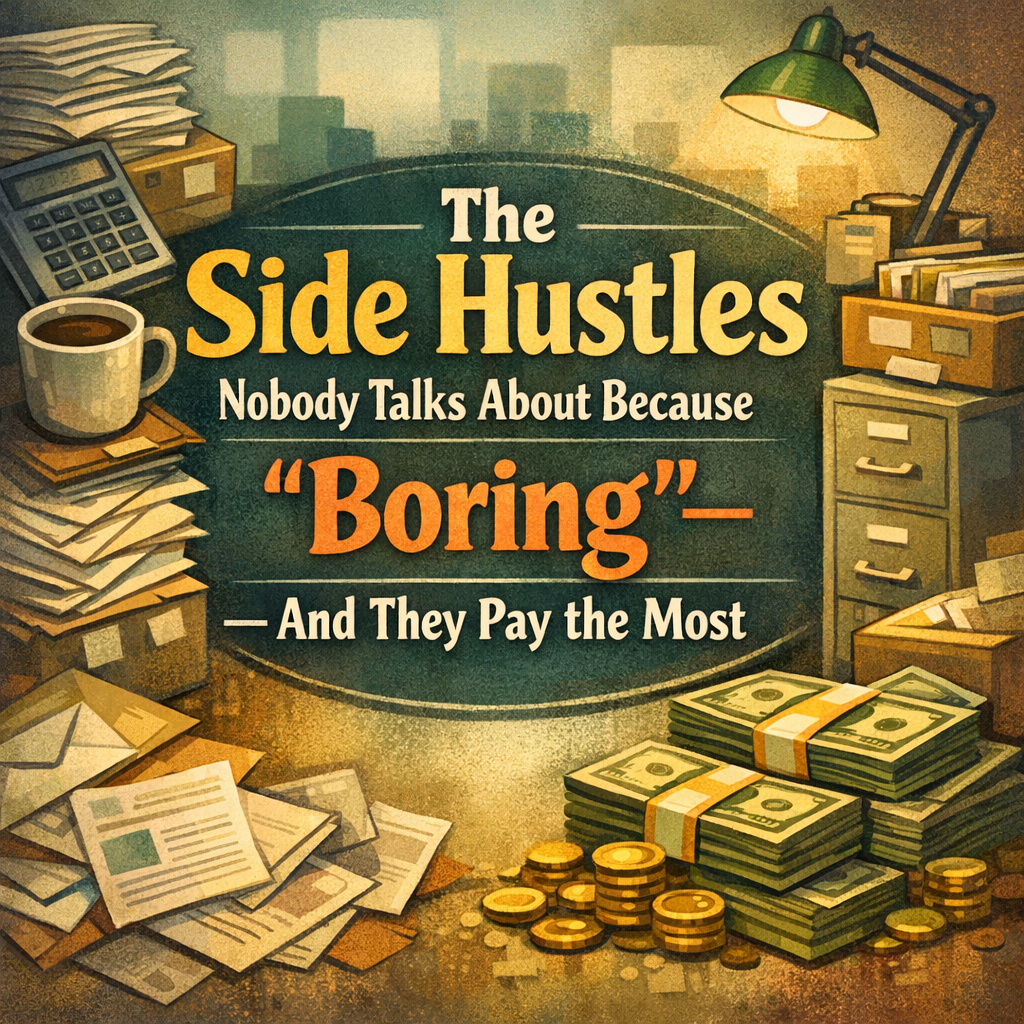 The Side Hustles Nobody Talks About Because They’re “Boring” — And They
