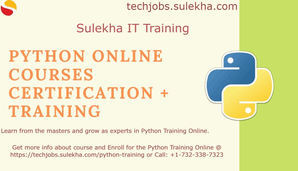 Python Training - Sulekha IT Training - Medium