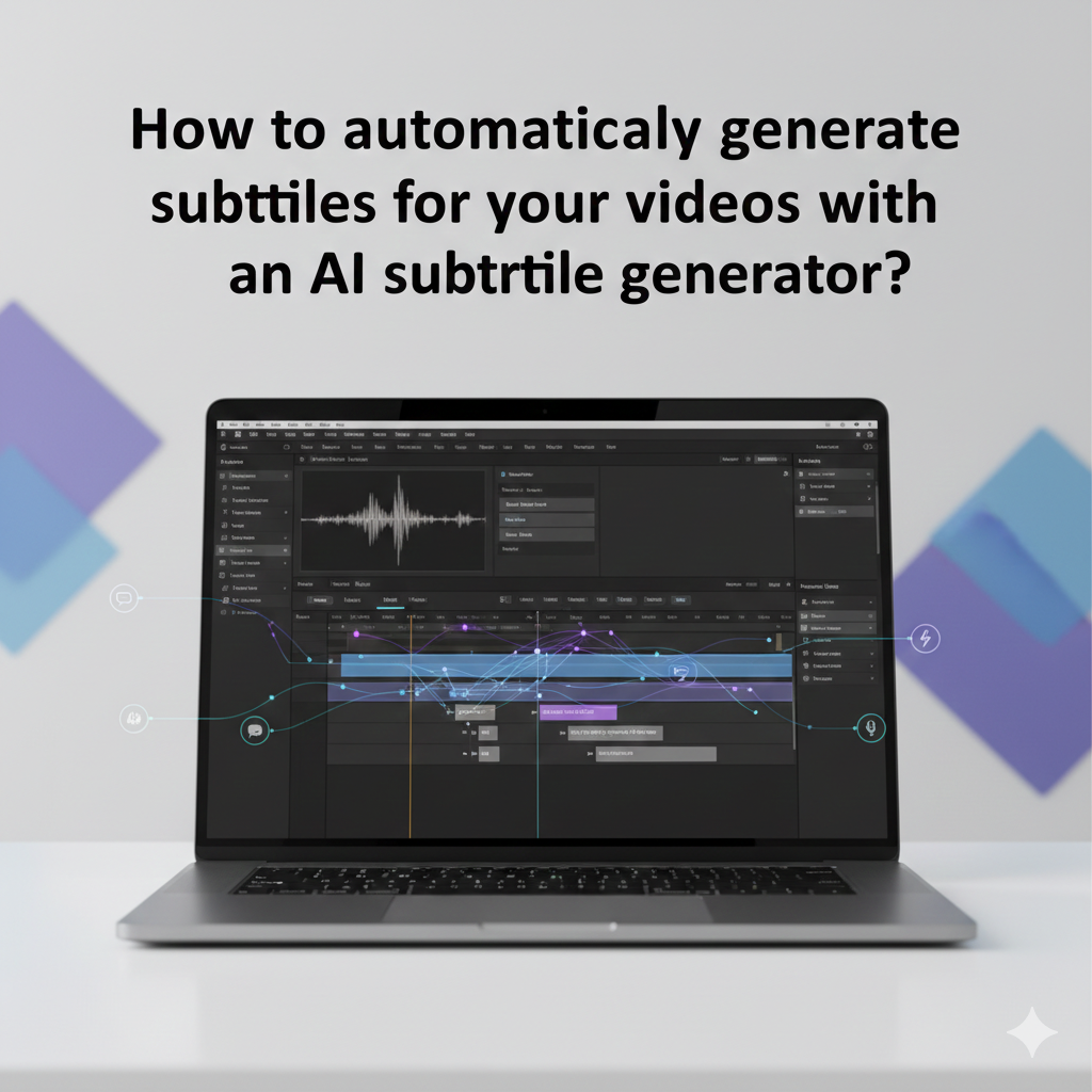 How to automatically generate subtitles for your videos with an AI subtitle generator?