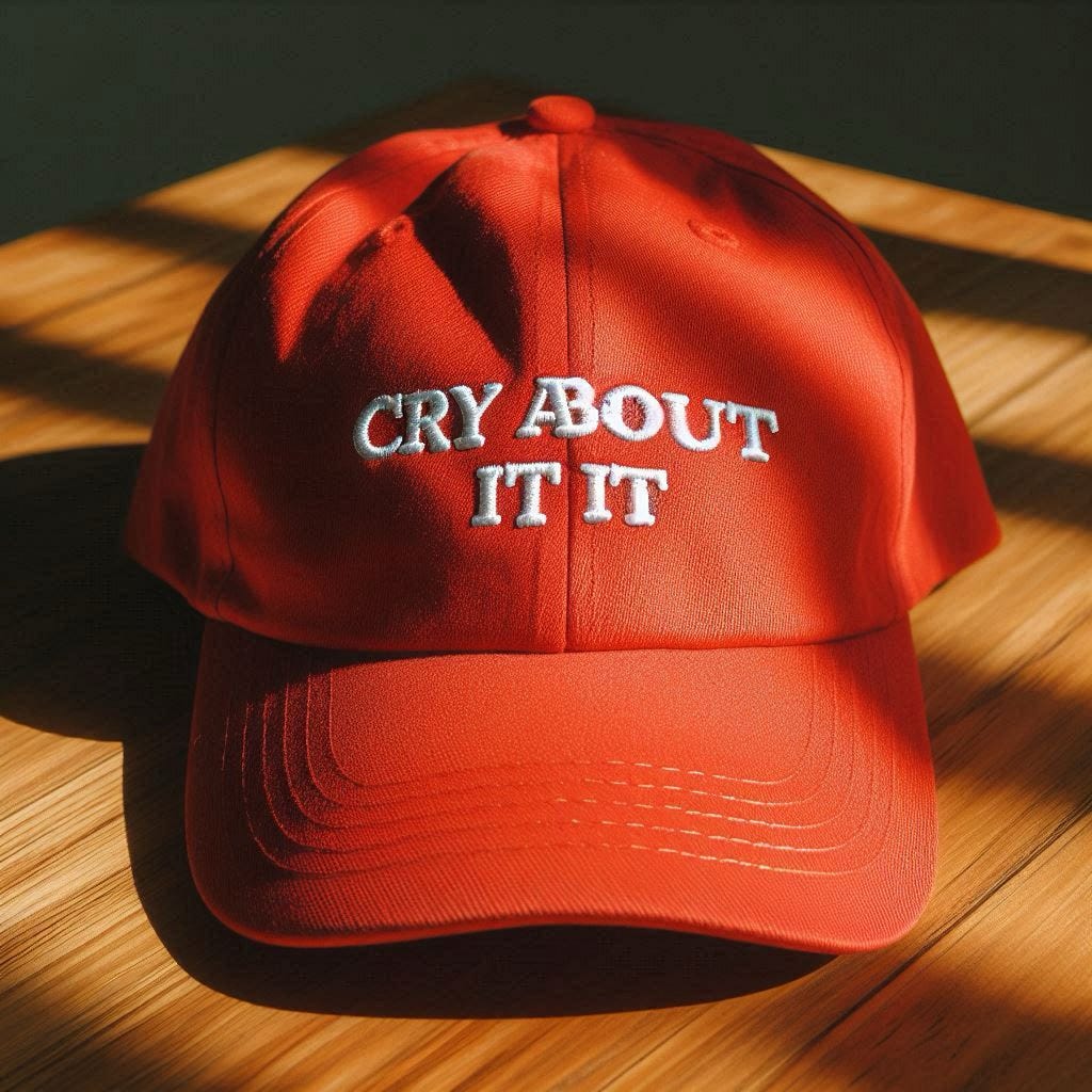 Trump Changes Campaign Slogan To “Cry About It” by Brian Theobald