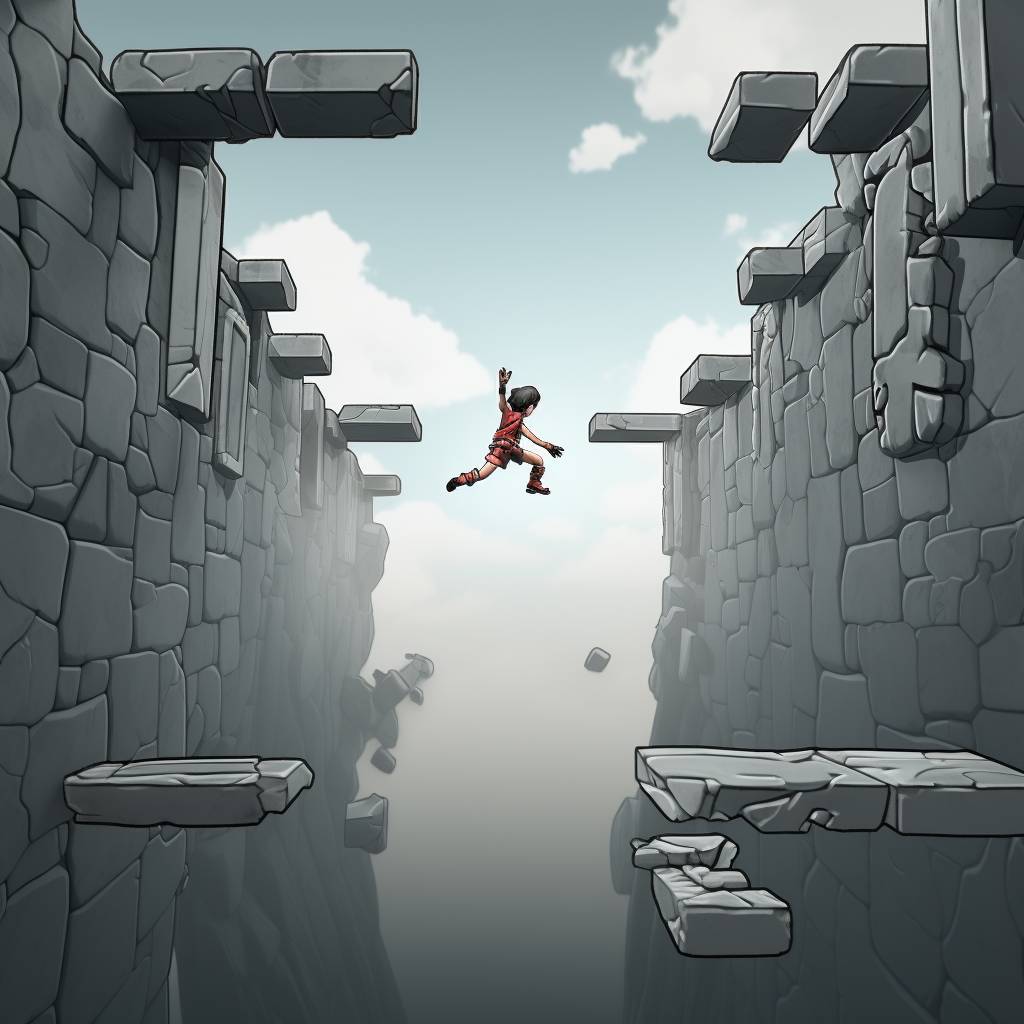Wall Jumping in a Platform Game. Putting an obstacle in front of a