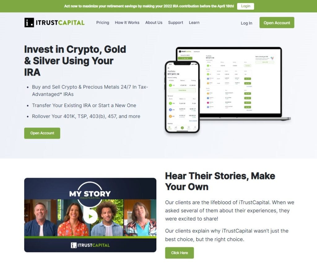 iTrustCapital hero image