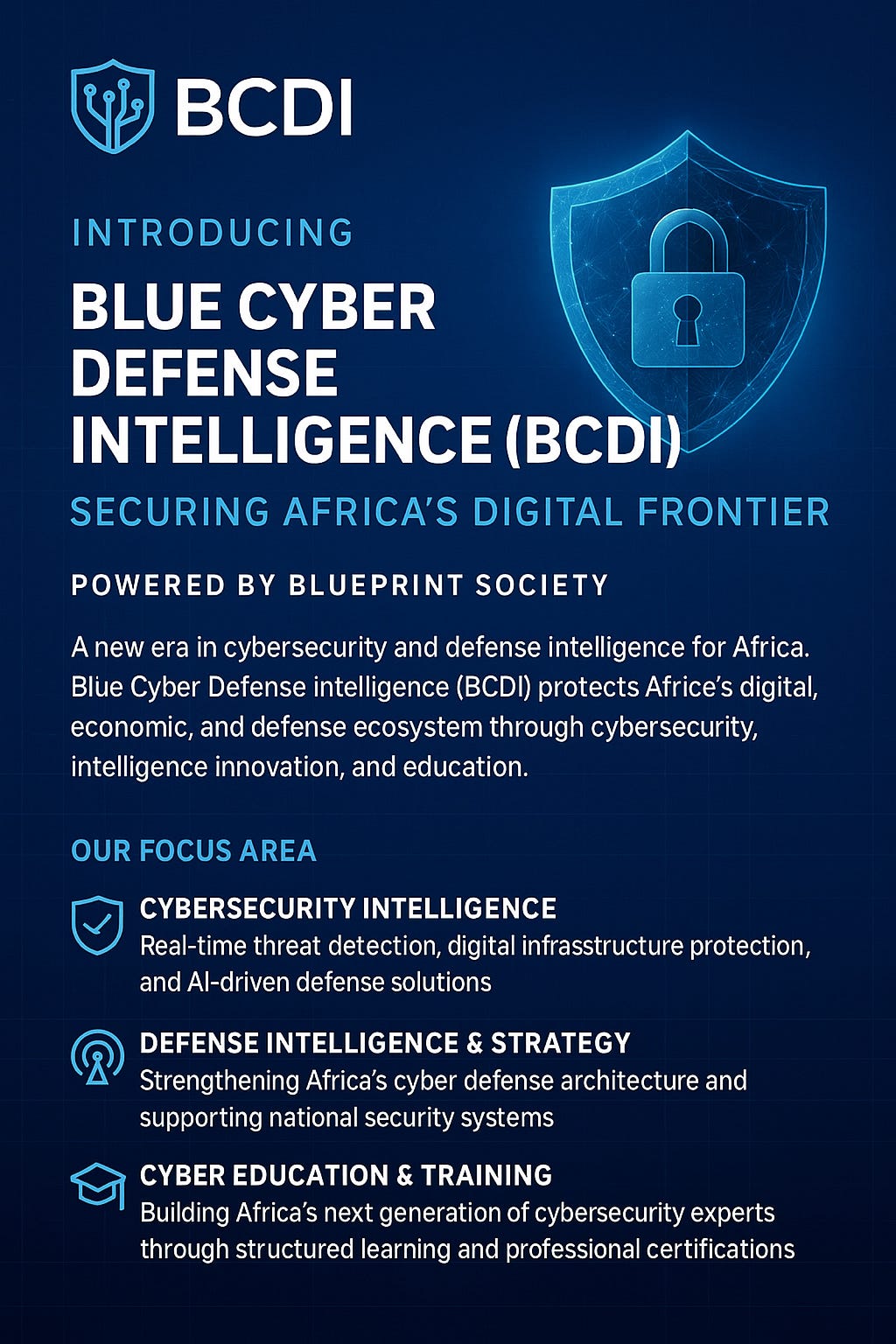 Introducing Blue Cyber Defense Intelligence (BCDI): Securing Africa’s Digital Frontier