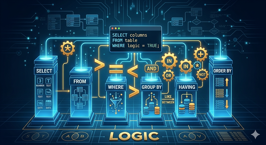 The Grammar of SQL: Clauses, Operators, and Logic | by Vaishnavi Vikhe ...