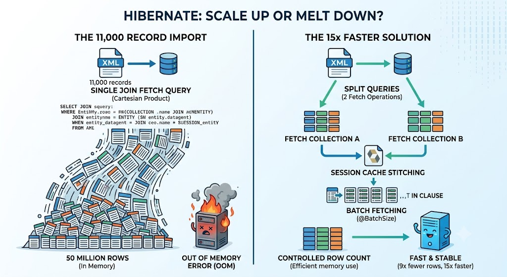 Hibernate Turned 11,000 Records Into 50 Million Rows