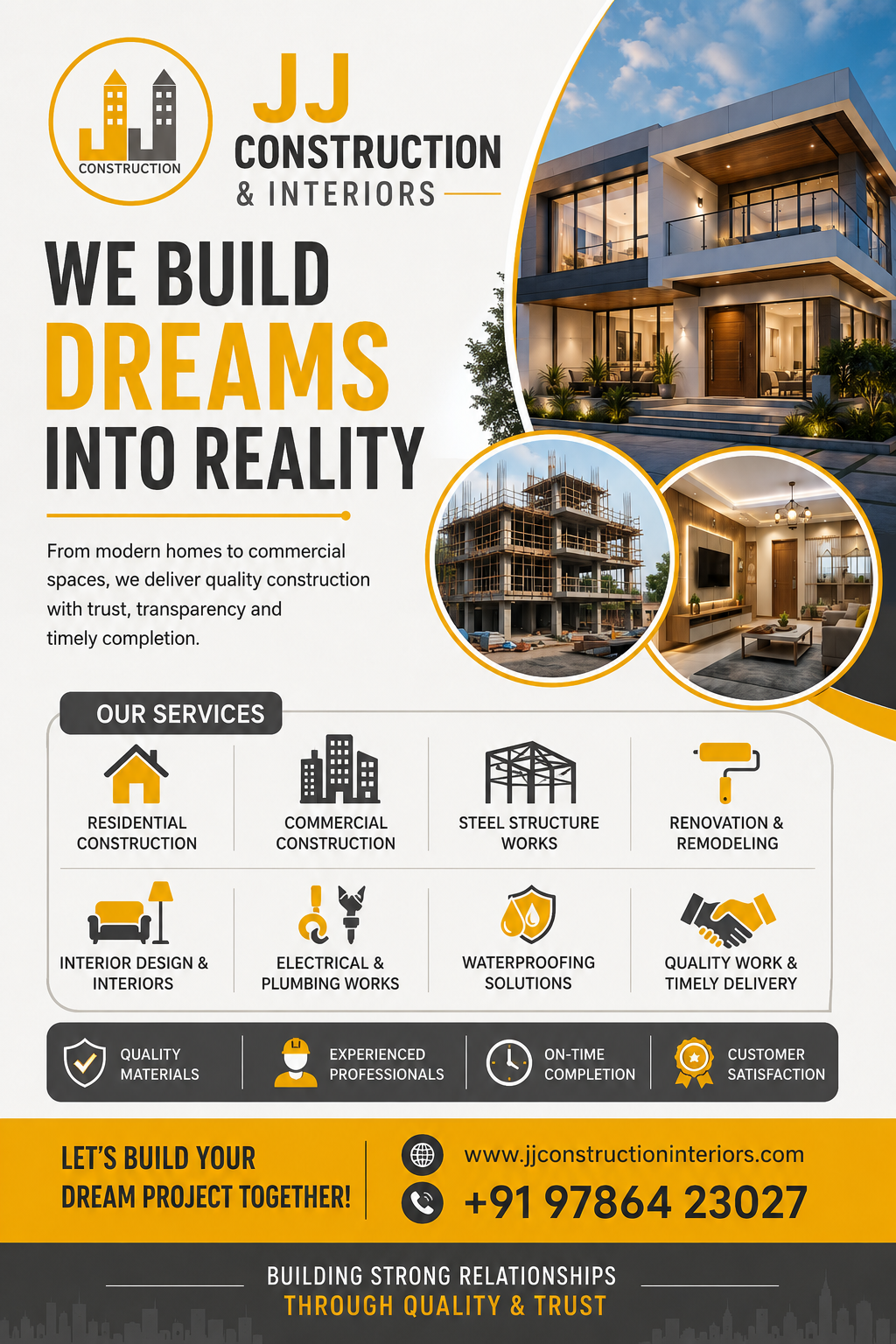 🏗️ WE BUILD DREAMS INTO REALITY!