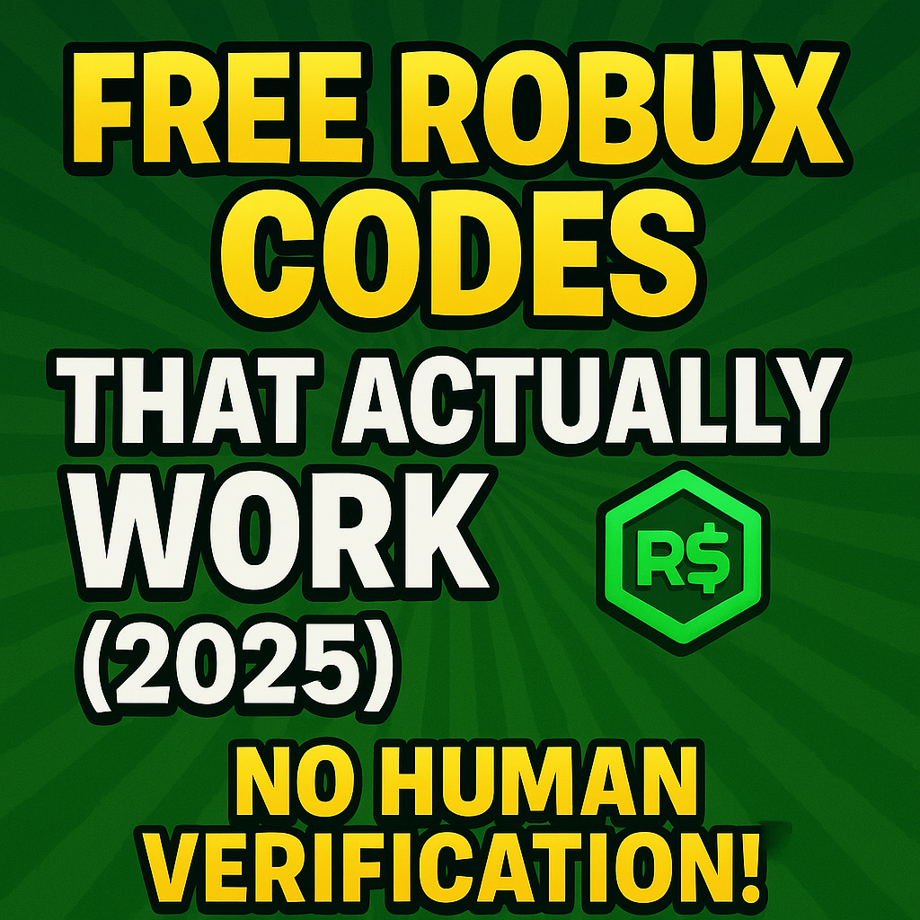 Free Robux Codes That Actually Work (2025) — No Human Verification!