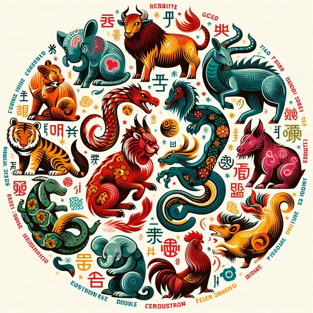 Chinese Horoscope January February 2024 by Hermes Astrology Medium