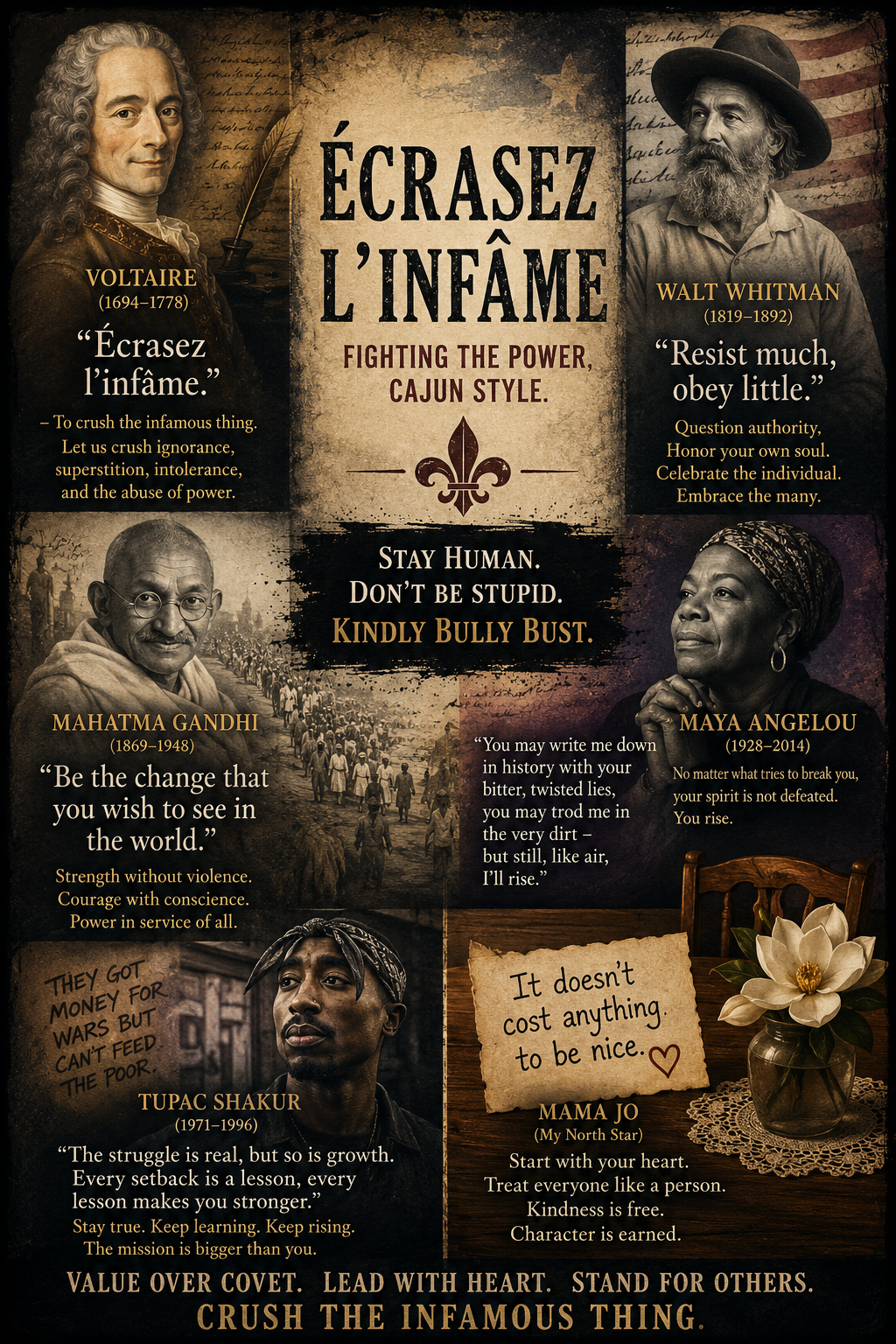 Écrasez l’infâme — Fighting the Power, Cajun Style