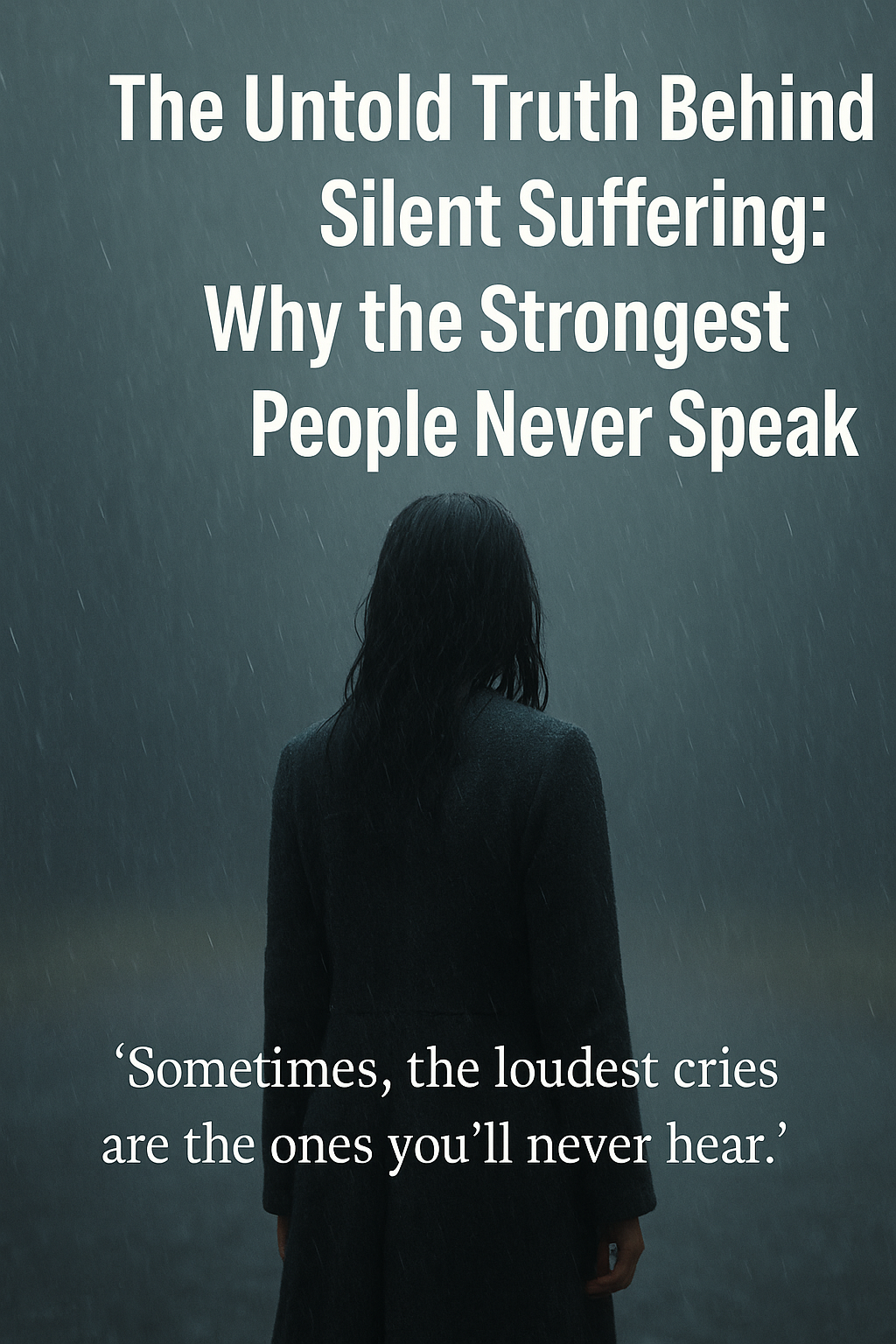 The Untold Truth Behind Silent Suffering Why the Strongest People