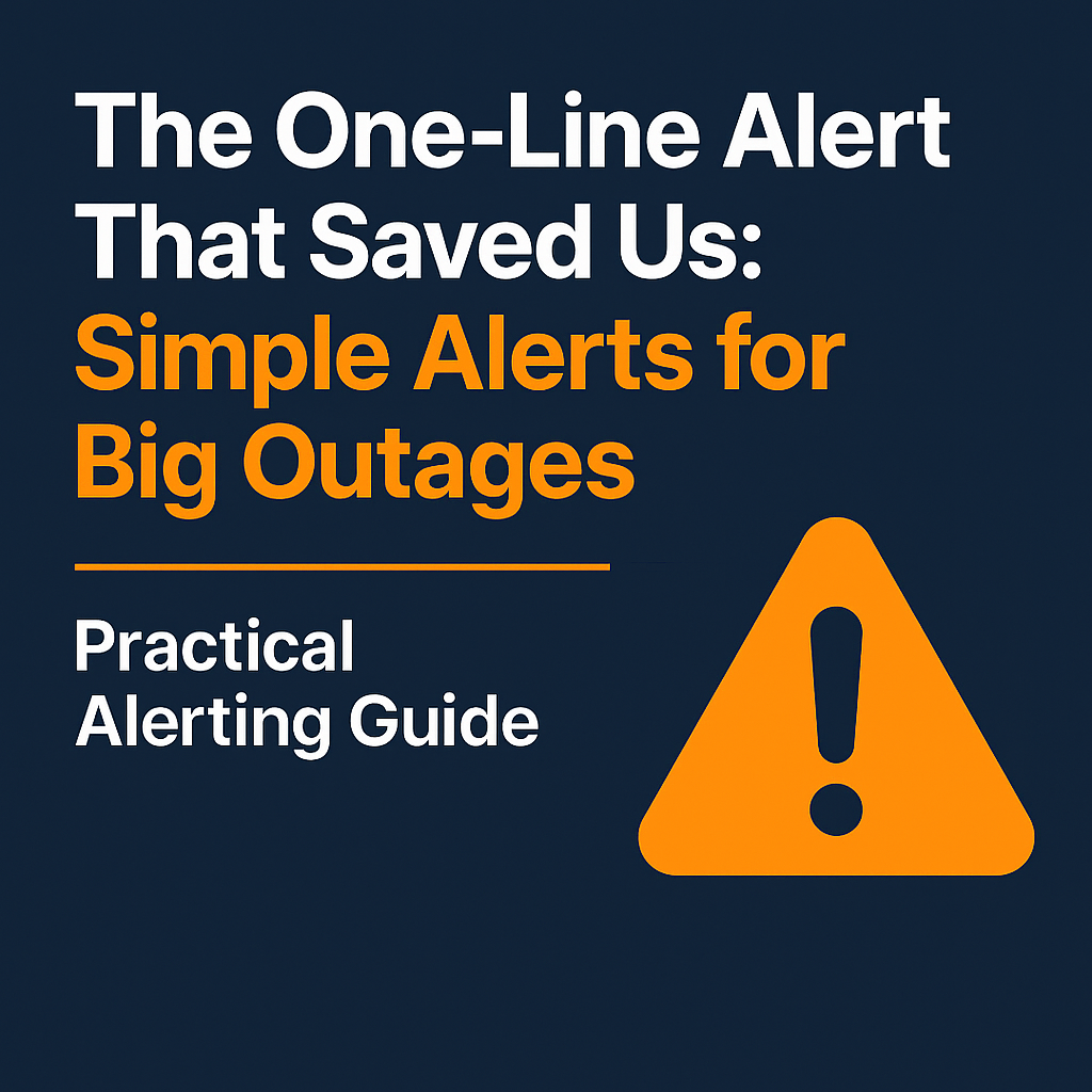 The One-Line Alert That Saved Us: Why Simple Alerts Catch the Biggest ...