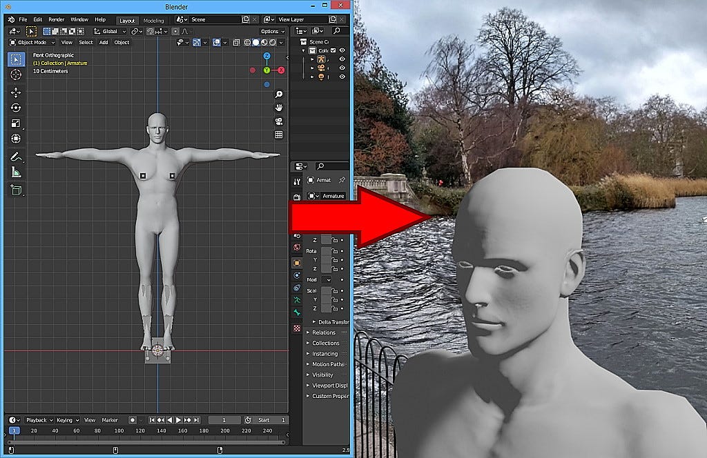 How To Make Any 3D Character T Pose In Blender 