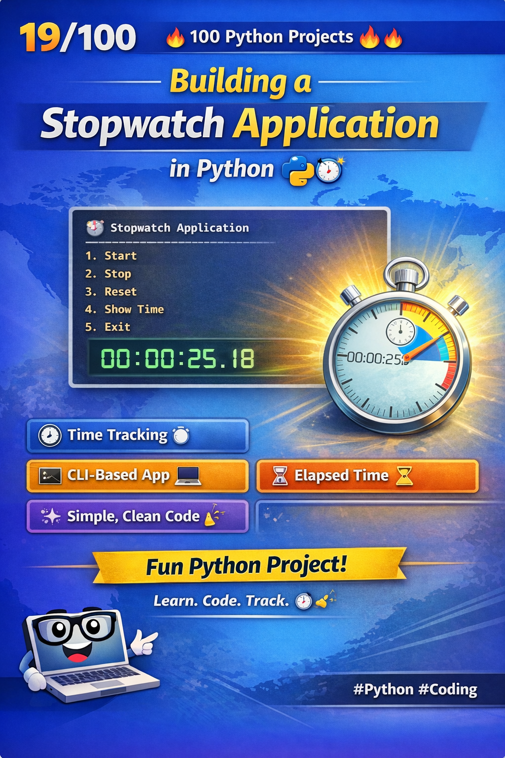 Building a Stopwatch Application in Python | by AMIT KASHYAP | Medium