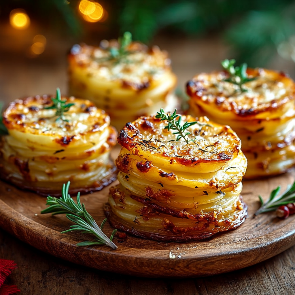 The Side Dish That Quietly Steals the Show: Cheesy Dauphinoise Potato Stacks