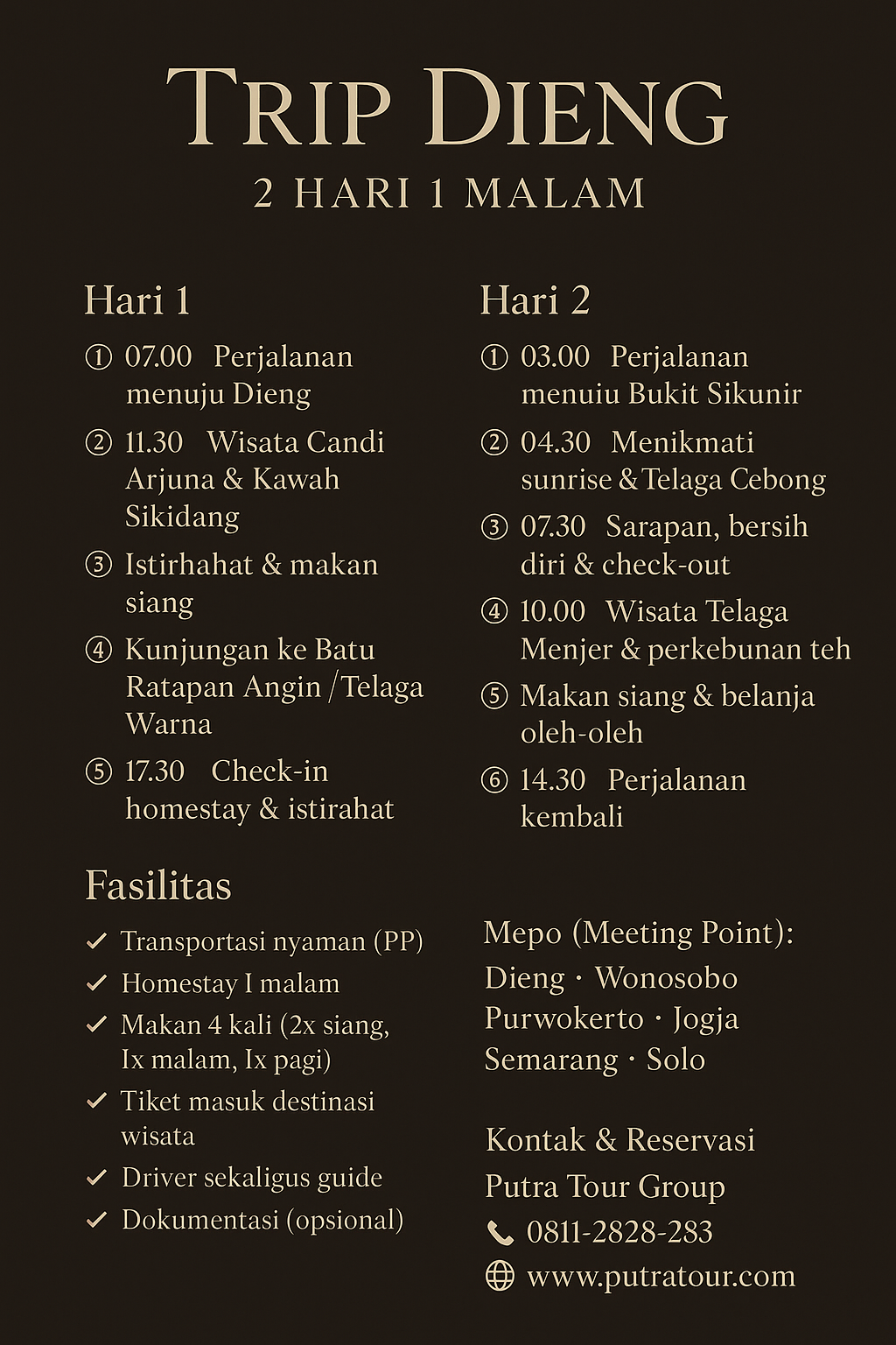 Menjelajahi Keindahan Dieng: Paket Wisata 2 Hari 1 Malam yang Tepat untuk Anda