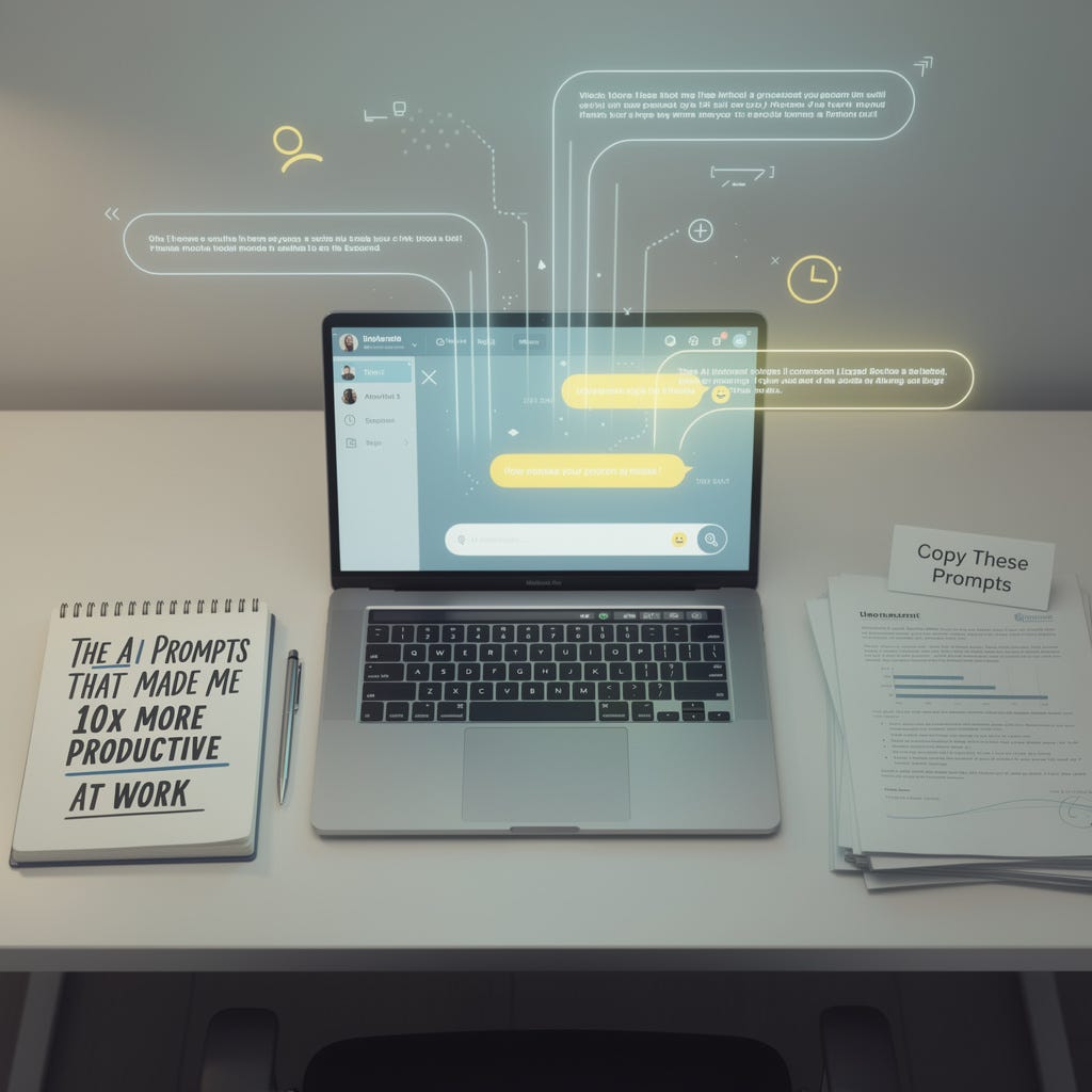 The AI Prompts That Made Me 10x More Productive at Work (Copy These Prompts)