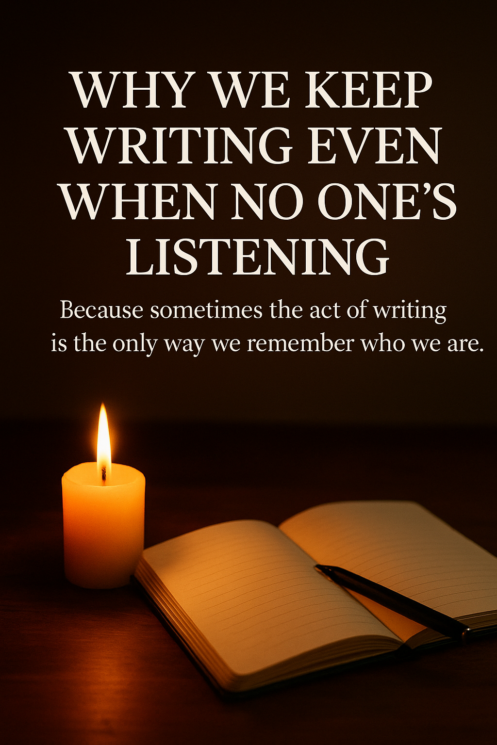 Why We Keep Writing Even When No One’s Listening | by Scott Leopold ...