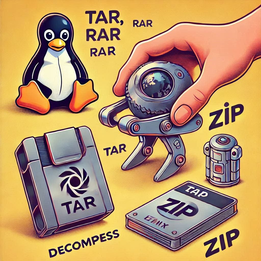 Comprimir y descomprimir en Linux