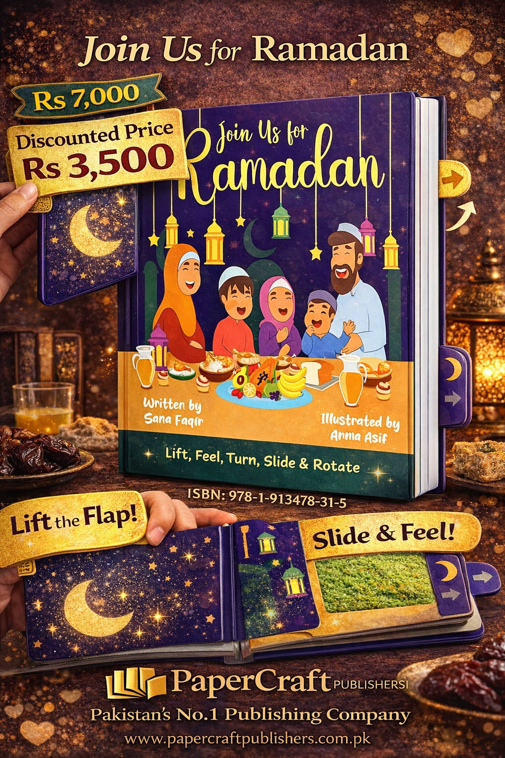 Join Us for Ramadan — A Beautiful Interactive Board Book for Young Minds