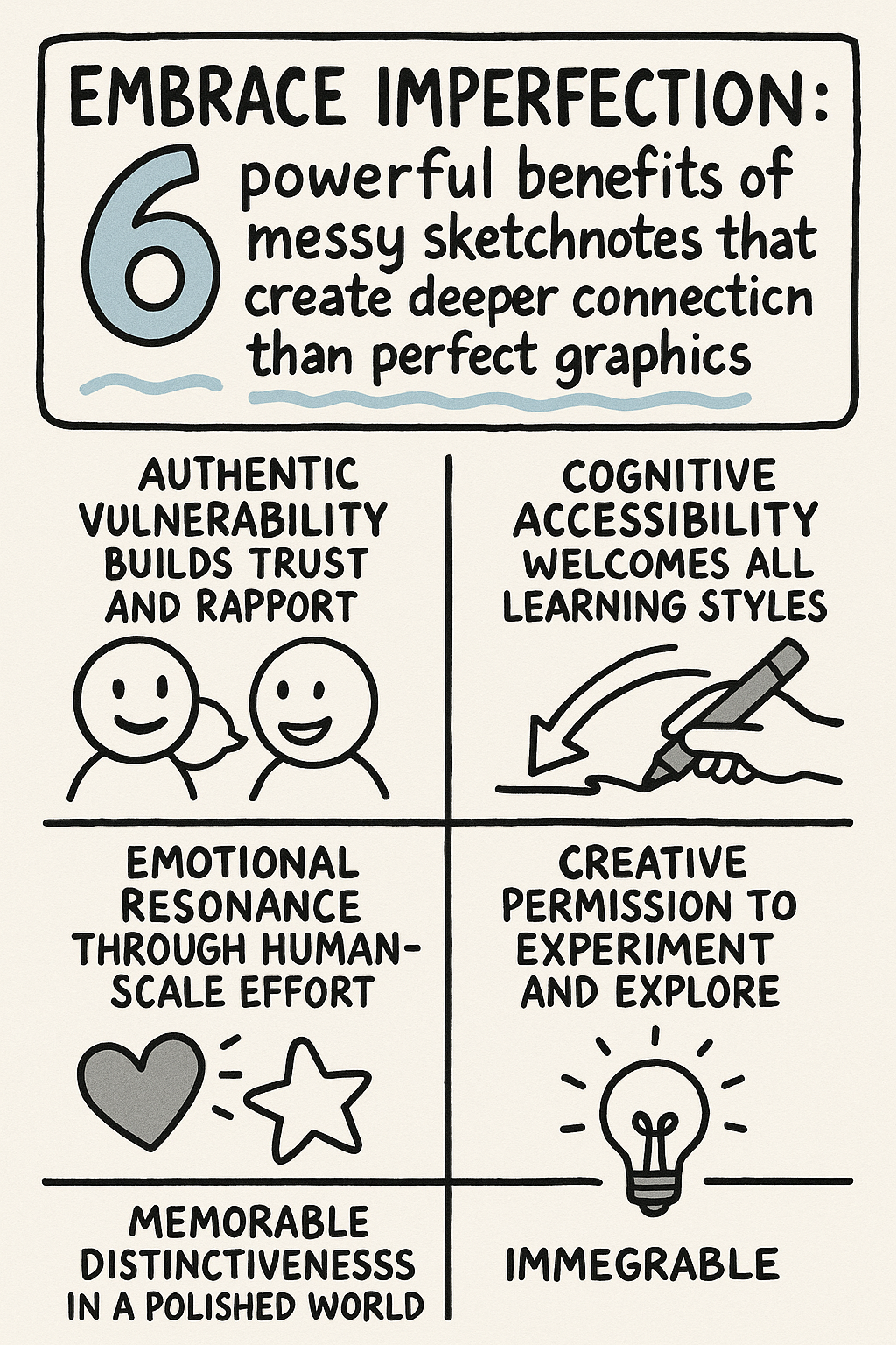 Embrace Imperfection: 6 Powerful Benefits of Messy Sketchnotes That Create Deeper Connection Than…